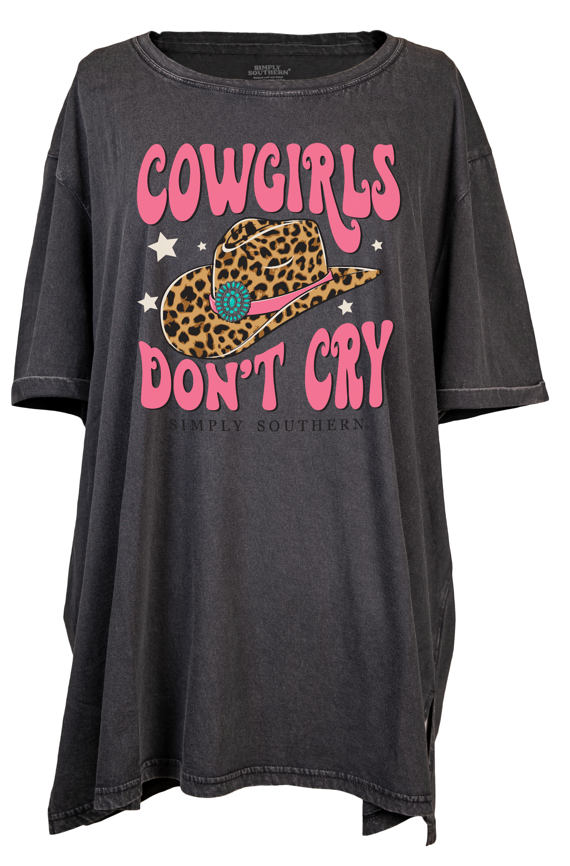 SALE Simply Southern Cowgirls Over Sized Vintage T-Shirt