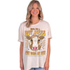 Simply Southern Hot Mess Cow Over Sized Vintage T-Shirt