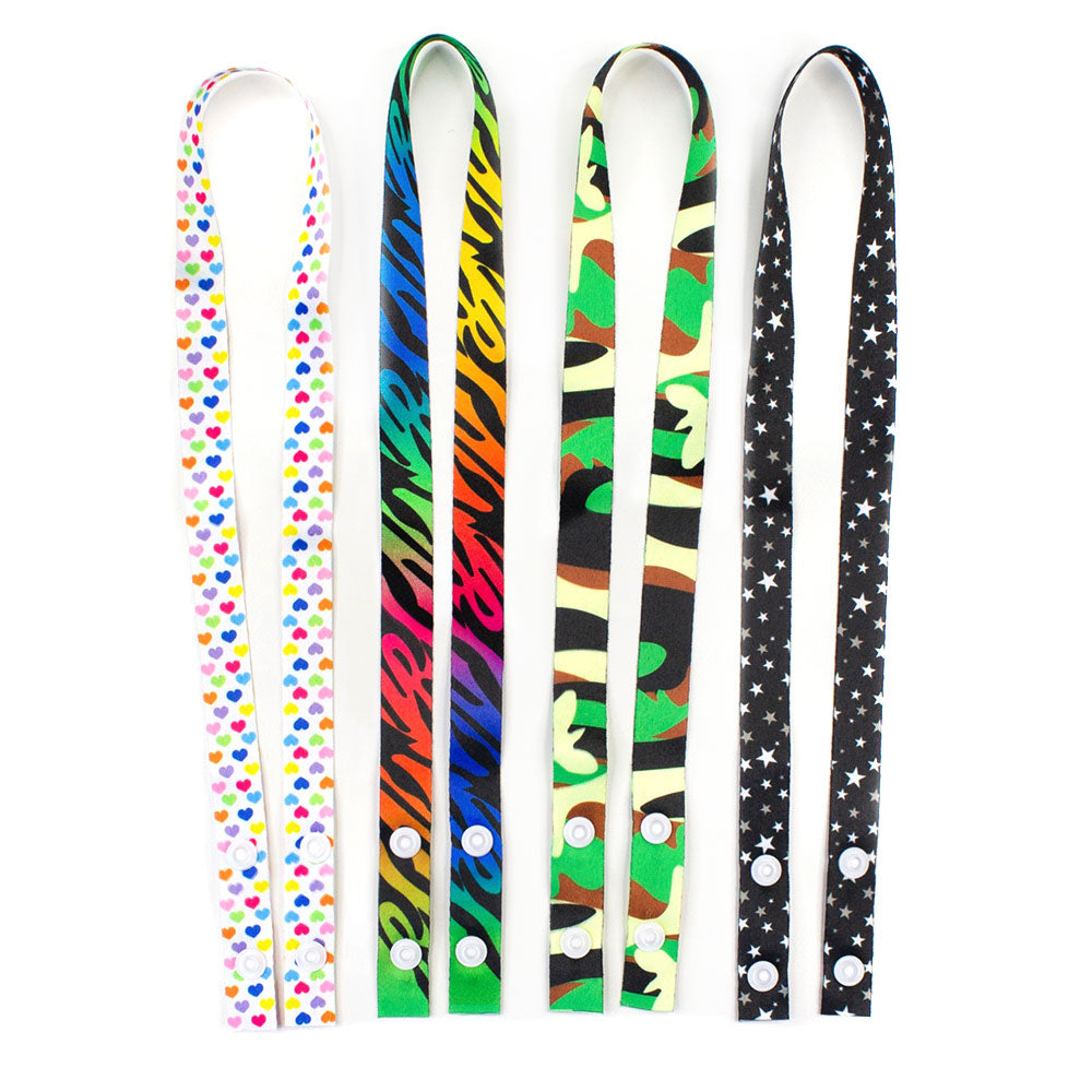 Youth Patterned Kids Fashion Protective Mask Holder Chain