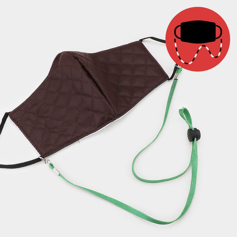 Solid Thin Fashion Protective Mask Holder Chain