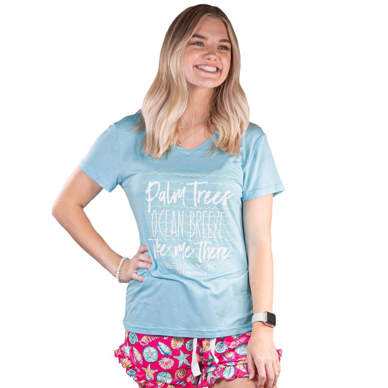 Simply Southern Shells PJ Shorts & T-Shirt Set