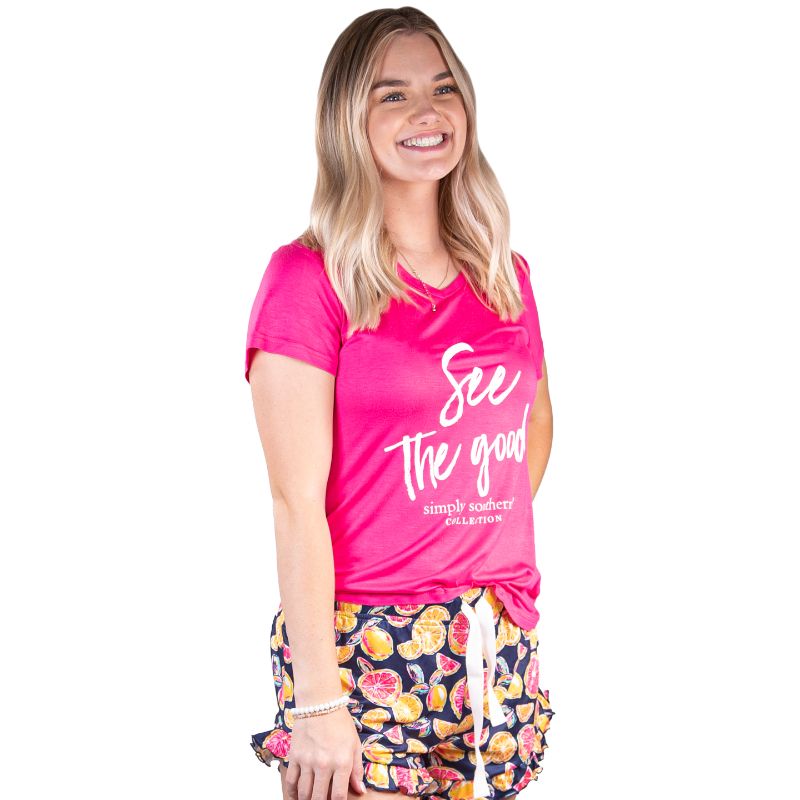 Simply Southern Zest PJ Shorts & T-Shirt Set