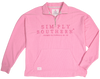Simply Southern Pink Pullover Coastal Beach Jacket