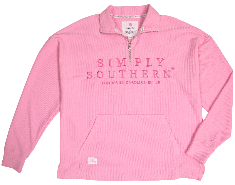 Simply Southern Pink Pullover Coastal Beach Jacket