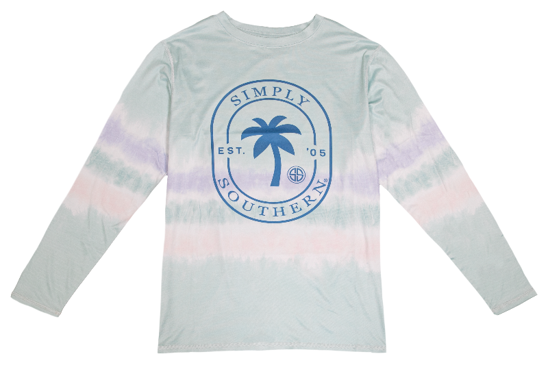 Simply Southern Palm Tree Beach Rash Guard Long Sleeve T-Shirt