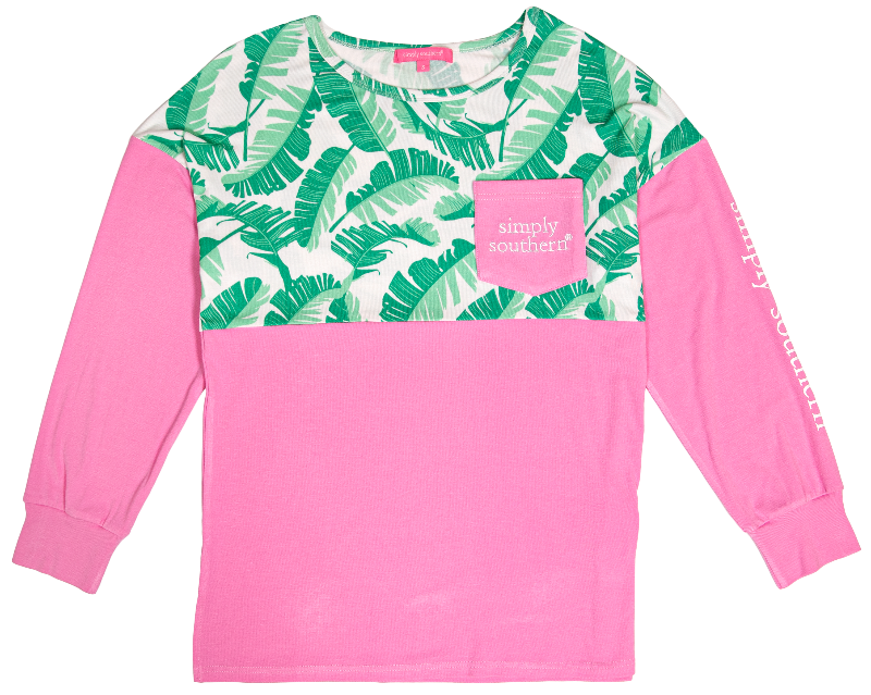 SALE Simply Southern Palm Beach Long Sleeve Jersey T-Shirt