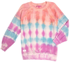 Simply Southern Candy Tiedye Pullover Waffle Crew Sweatshirt