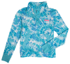 Simply Southern Blue Tie Dye Pullover Jacket