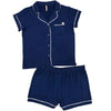 Simply Southern Midnight PJ Shorts &amp; Button T-Shirt Set