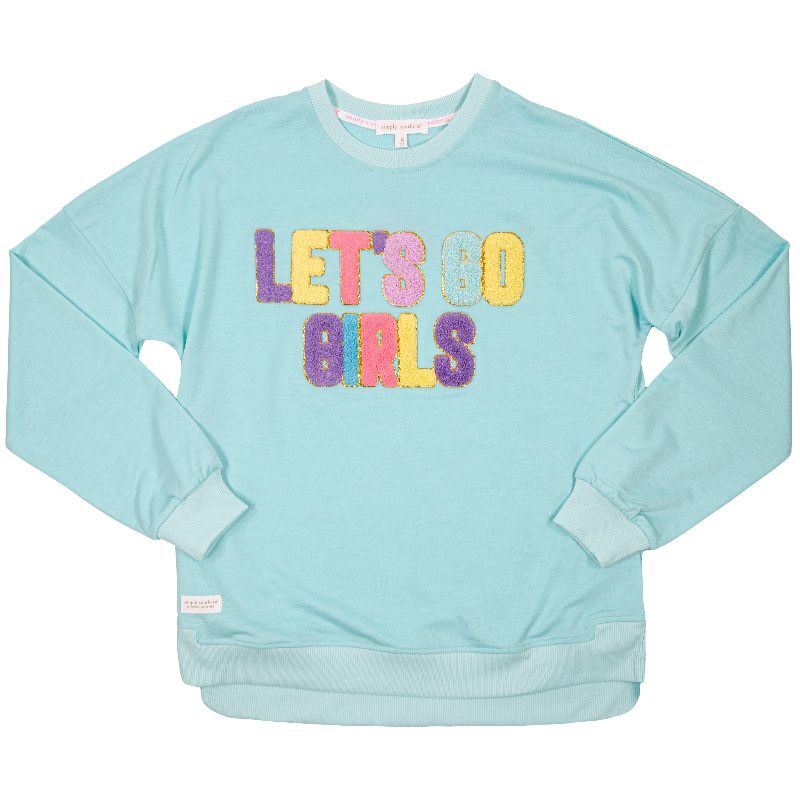 SALE Simply Southern Girls Sparkle Crew Long Sleeve T-Shirt