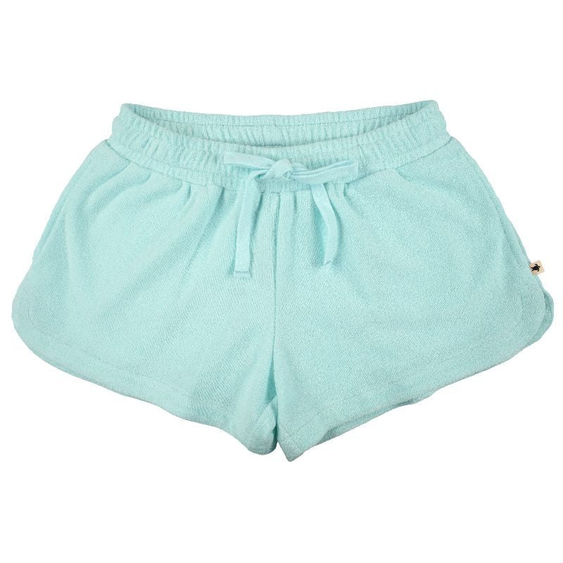 Simply Southern Preppy Aqua Terry Shorts