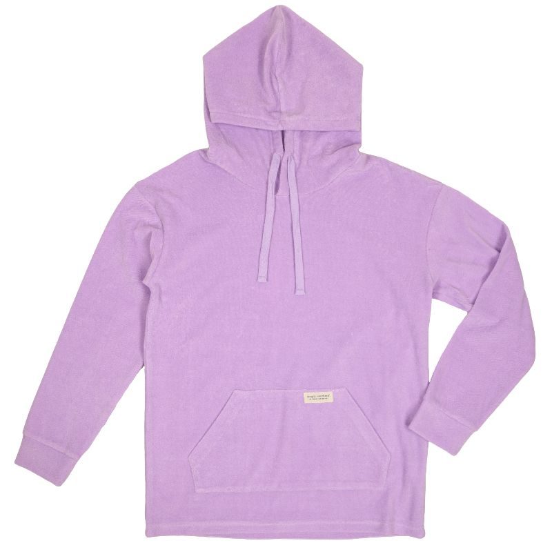 Simply Southern Purple Terry Long Sleeve Hoodie