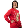 Simply Southern Preppy Reindeer Holiday Fashion Sweater Long Sleeve T-Shirt