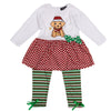 Simply Southern Preppy Classic Christmas Dog Holiday Toddler Dress Set T-Shirt