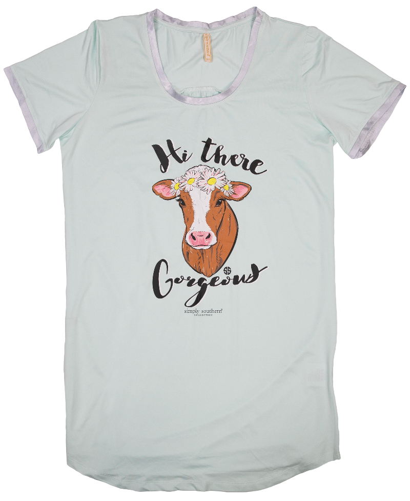 Simply Southern Gorgeous Cow Night Gown