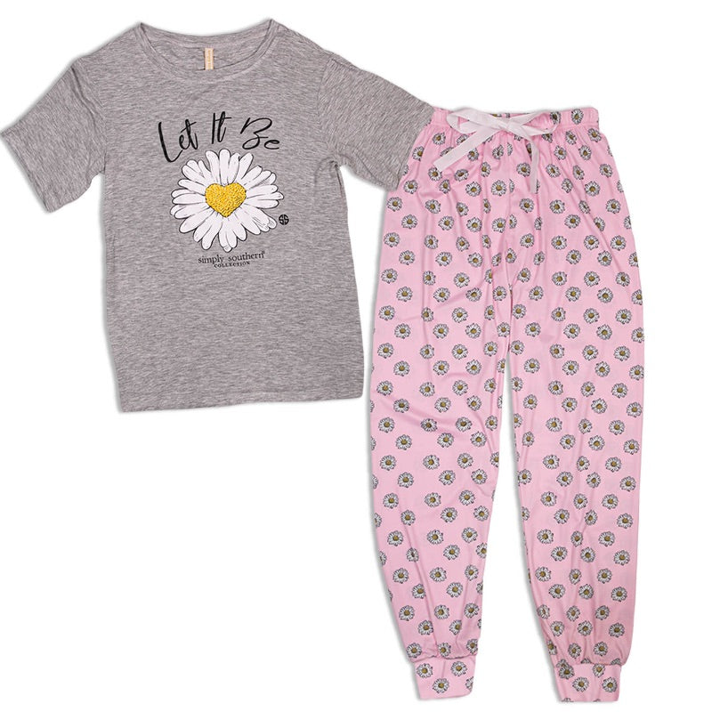 Simply Southern Let It Be PJ Pants & T-Shirt Set