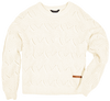 Simply Southern Classic Braid White Long Sleeve Crew Sweatshirt