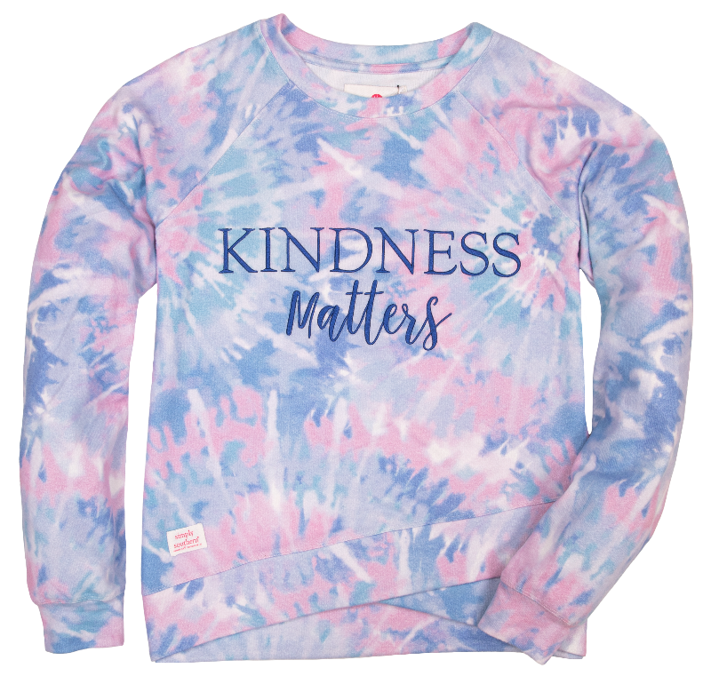SALE Simply Southern Kindness Matters Swirl Tiedye Crew T-Shirt