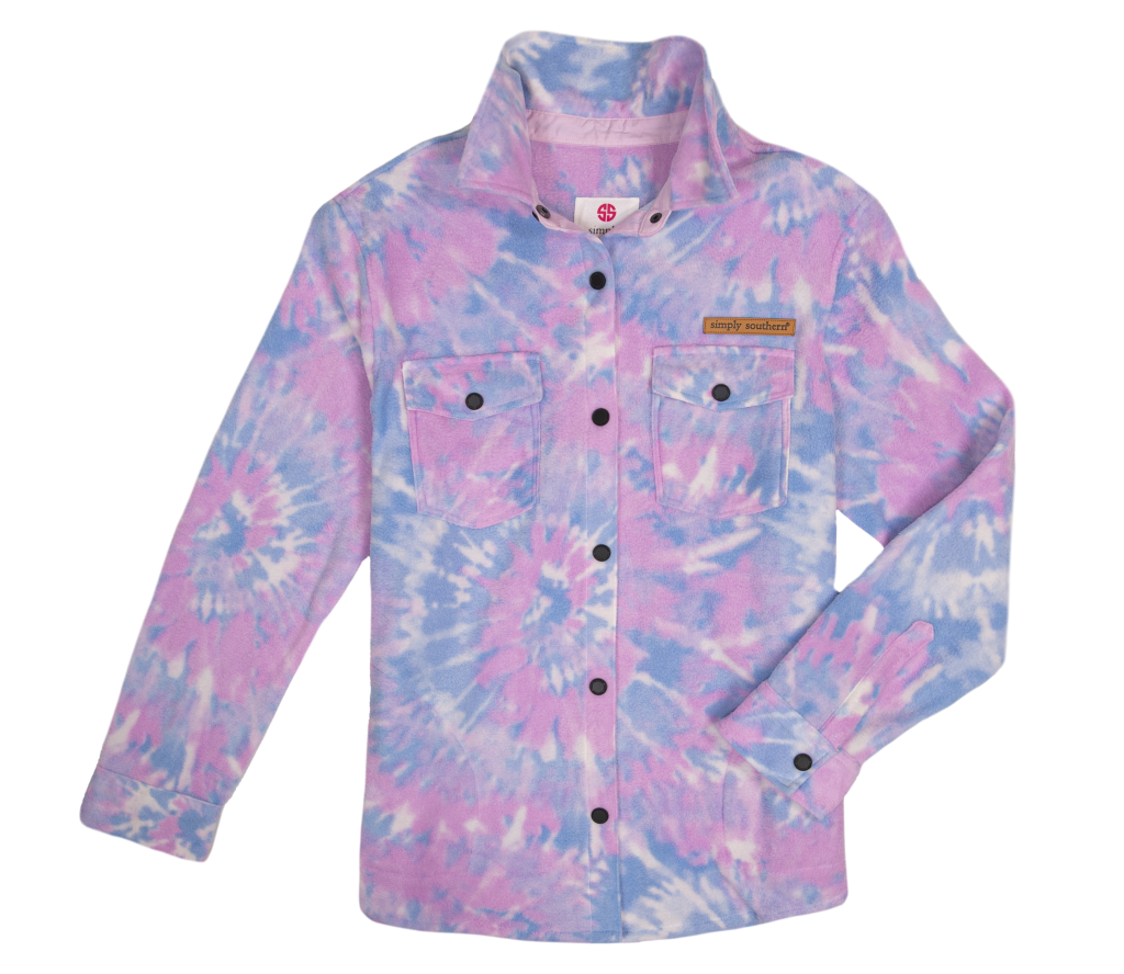 Simply Southern Swirl Purple Jacket Shacket