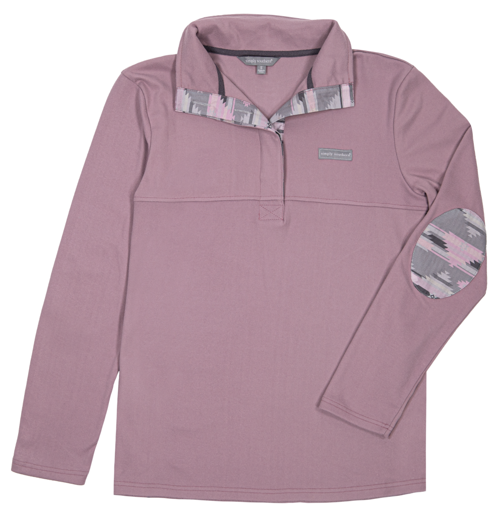 SALE Simply Southern Aztec Button Long Sleeve Pullover Jacket