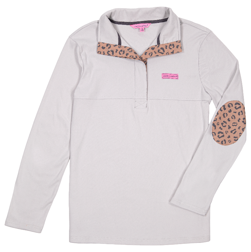 SALE Simply Southern Leopard Button Long Sleeve Pullover Jacket