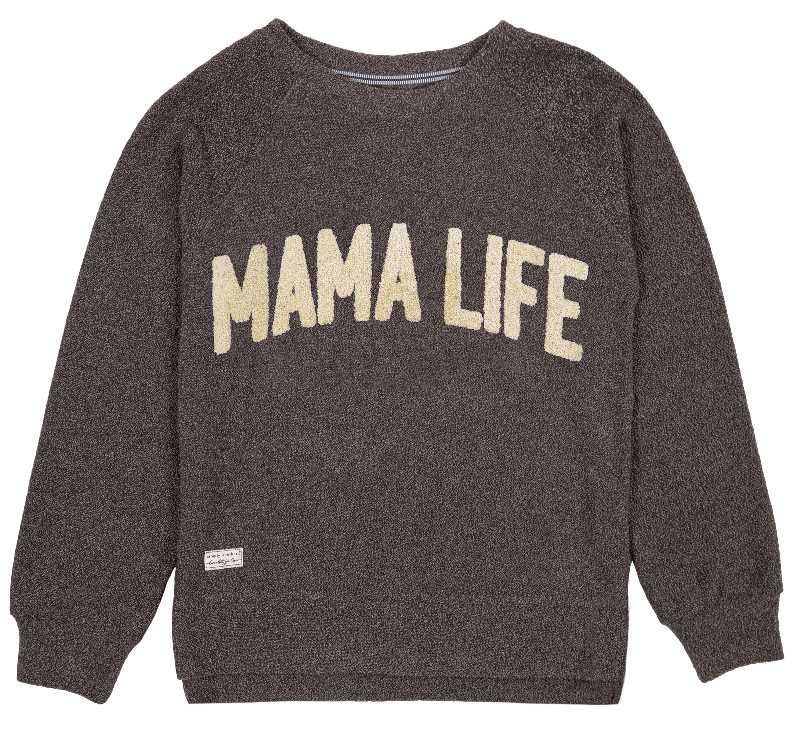 SALE Simply Southern Mama Life Terry Crew Long Sleeve Sweatshirt