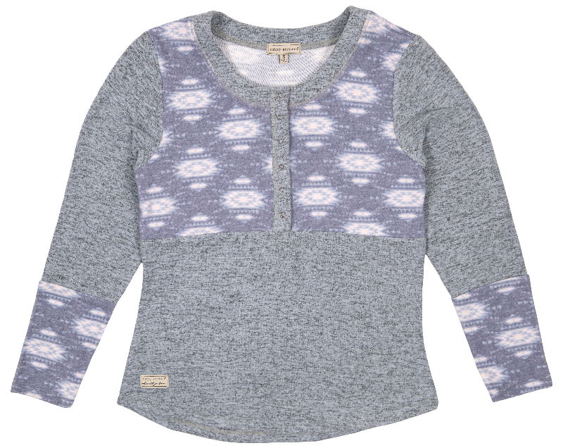 SALE Simply Southern Aztec Snap Top Long Sleeve T-Shirt