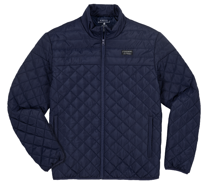 SALE Simply Southern Navy Warm Full Zip Unisex Jacket