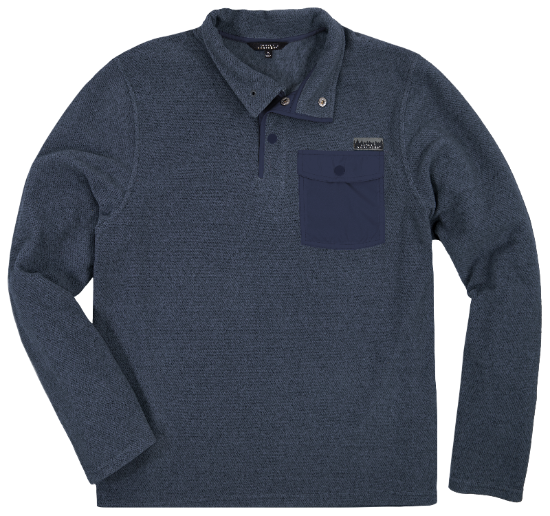 SALE Simply Southern Blue Snap Pullover Sweater Unisex Jacket