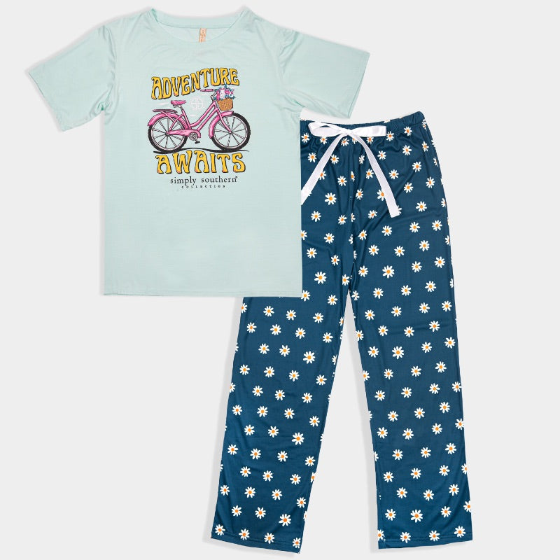 Simply Southern Adventure Awaits PJ Pants & T-Shirt Set