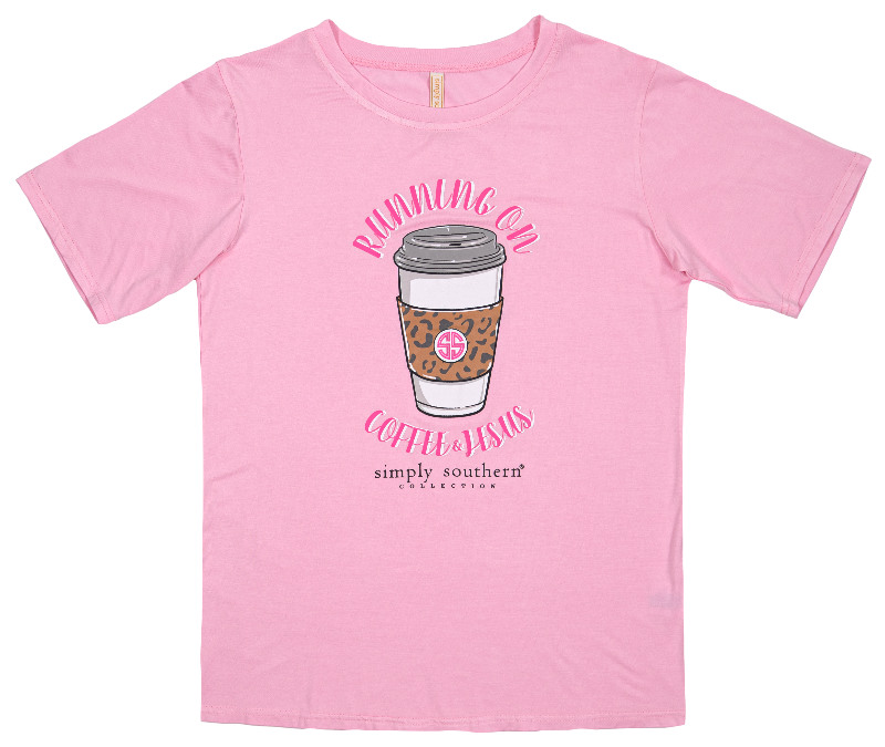 Simply Southern Coffee &amp; Jesus PJ Pants &amp; T-Shirt Set