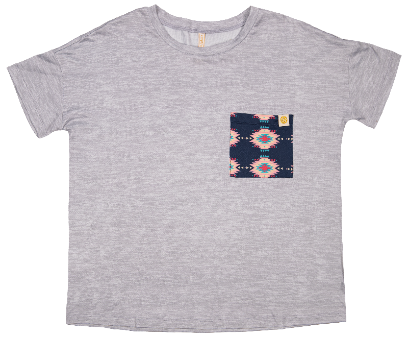 Simply Southern Aztec Navy PJ Pants &amp; T-Shirt Set