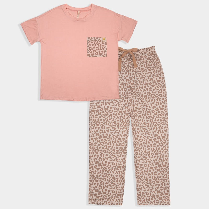 Simply Southern Leopard PJ Pants & T-Shirt Set