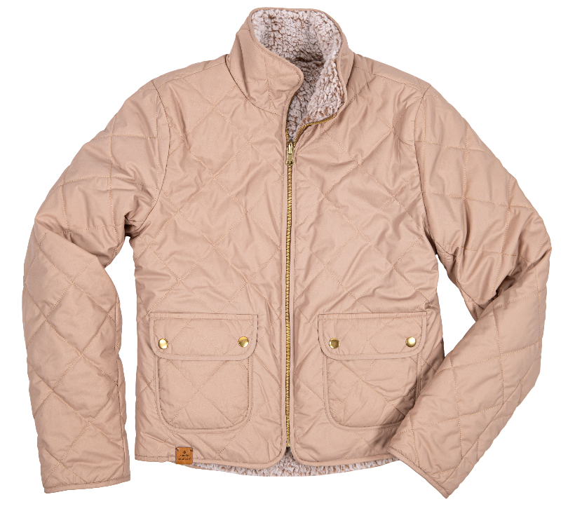Simply Southern Camel Reversible Sherpa Shacket Jacket