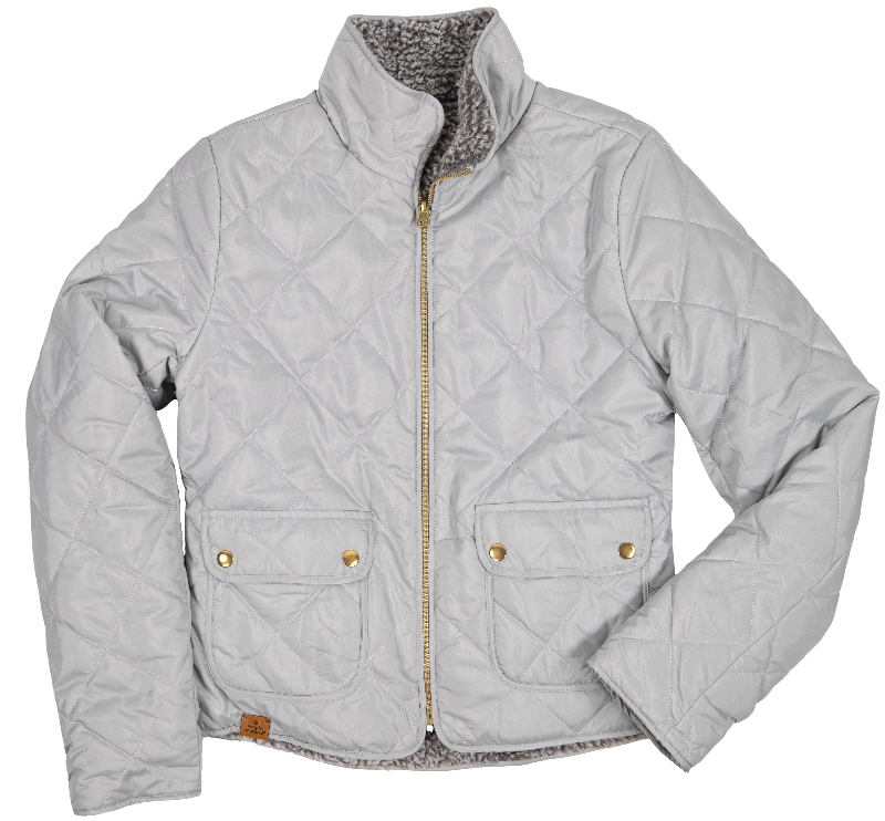 Simply Southern Grey Reversible Sherpa Shacket Jacket
