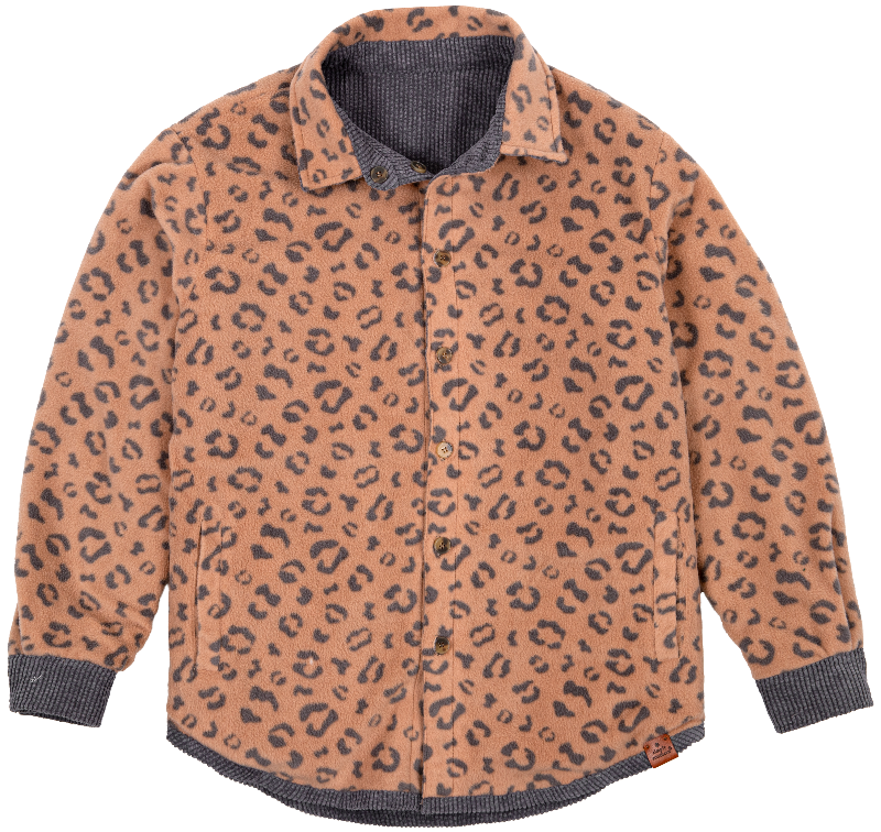 Simply Southern Leopard Reversible Shacket Jacket