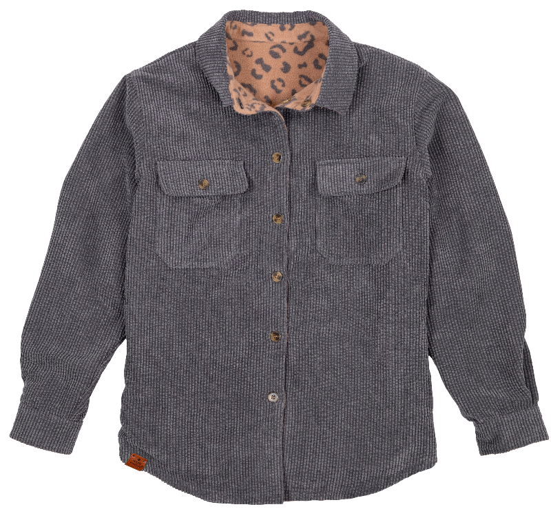 Simply Southern Leopard Reversible Shacket Jacket