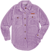 SALE Simply Southern Lilac Soft Sherpa Shacket Jacket