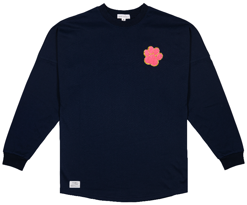 SALE Simply Southern Sparkle Dog Lover Long Sleeve Jersey Crew T-Shirt