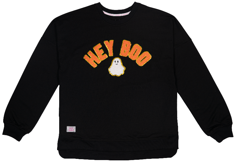 Simply Southern Boo Terry Crew Long Sleeve Sweatshirt