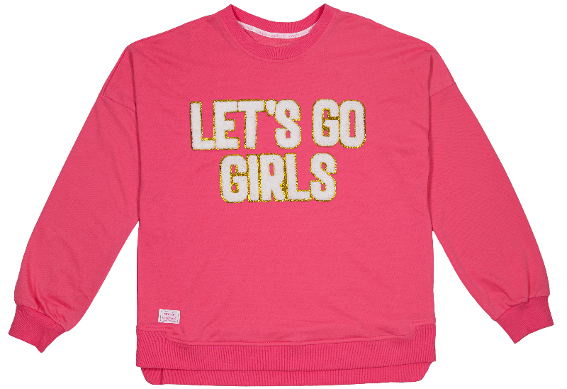 Simply Southern Girls Terry Crew Long Sleeve Sweatshirt