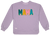 Simply Southern Mama Terry Crew Long Sleeve Sweatshirt