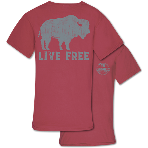 Couture Priority Live Free Buffalo Comfort Colors Unisex T-Shirt