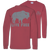 Couture Priority Live Free Buffalo Comfort Colors Unisex Long Sleeve T-Shirt
