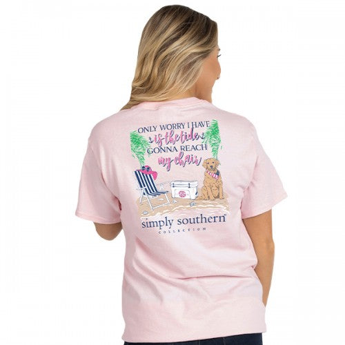 SALE Simply Southern Preppy Beach Tide Chair T-Shirt