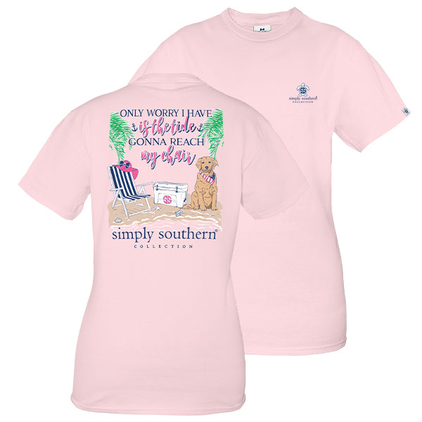 SALE Simply Southern Preppy Beach Tide Chair T-Shirt