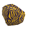 Girlie Girl Preppy Purple Yellow Tiger Protective Mask