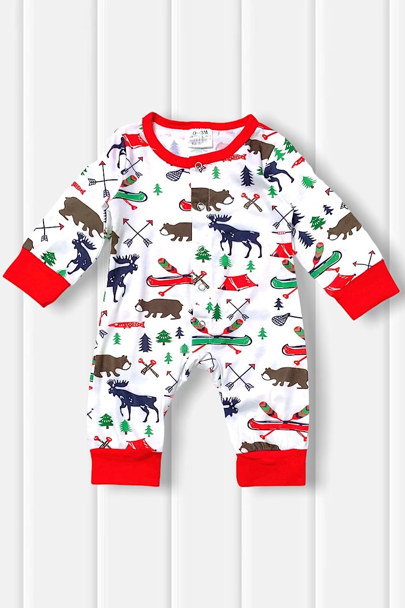 Happy Camper Booty Patch Baby Onesie Romper