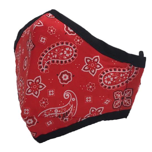 Girlie Girl Preppy Red Bandana  Protective Mask