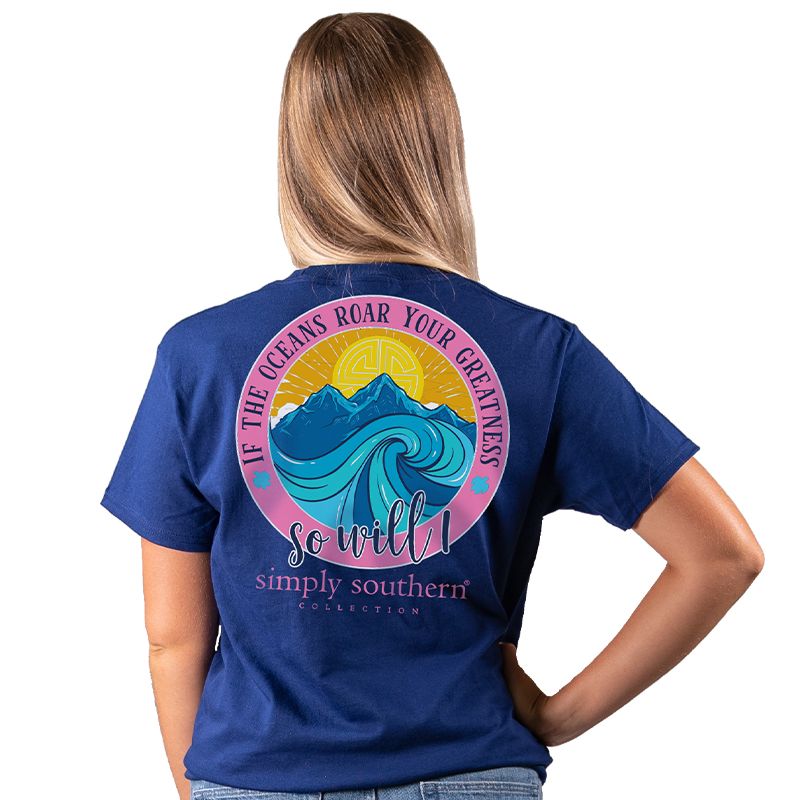 Simply Southern Preppy Oceans Roar Your Greatness T-Shirt